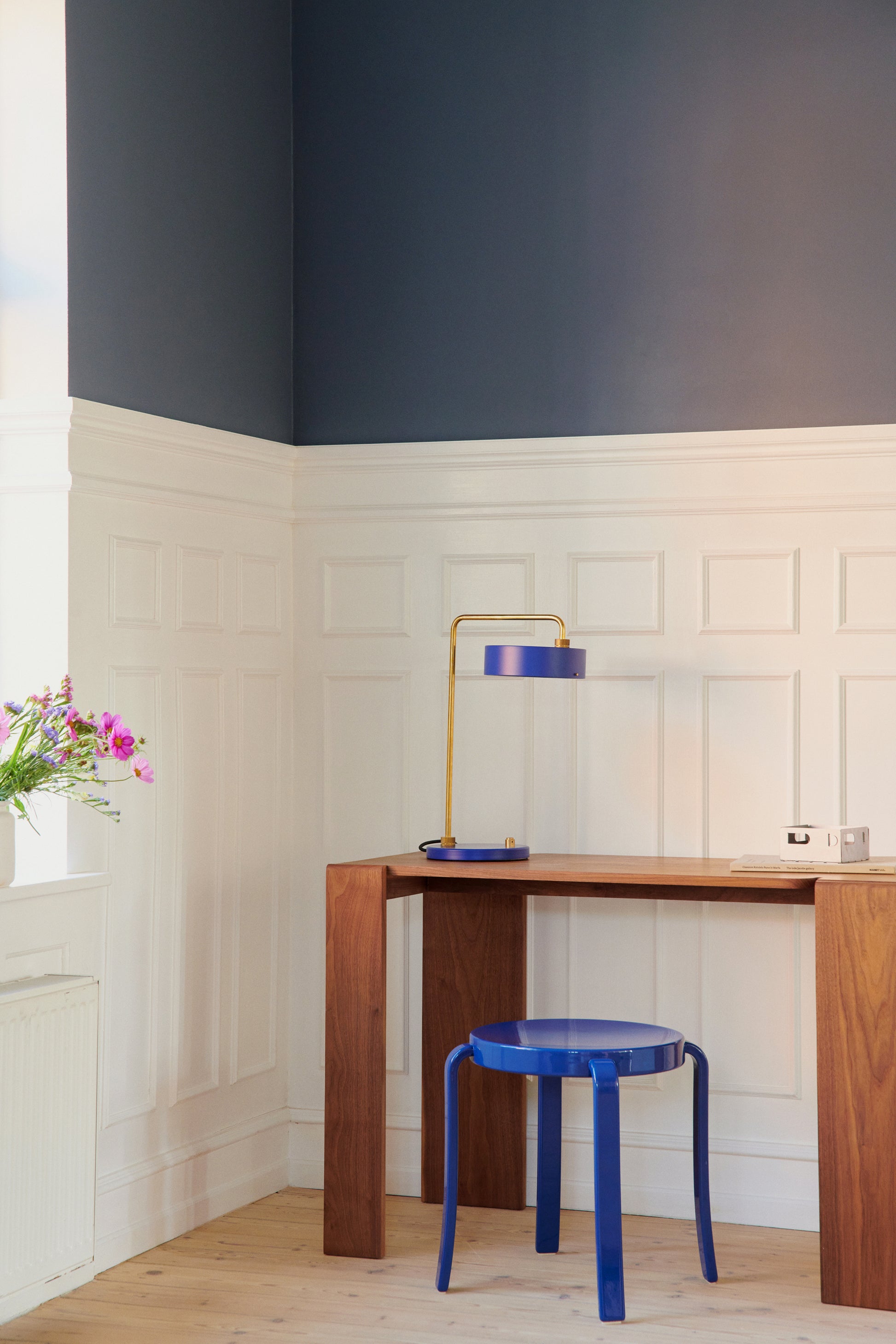 Petite Machine Table Lamp, Royal Blue