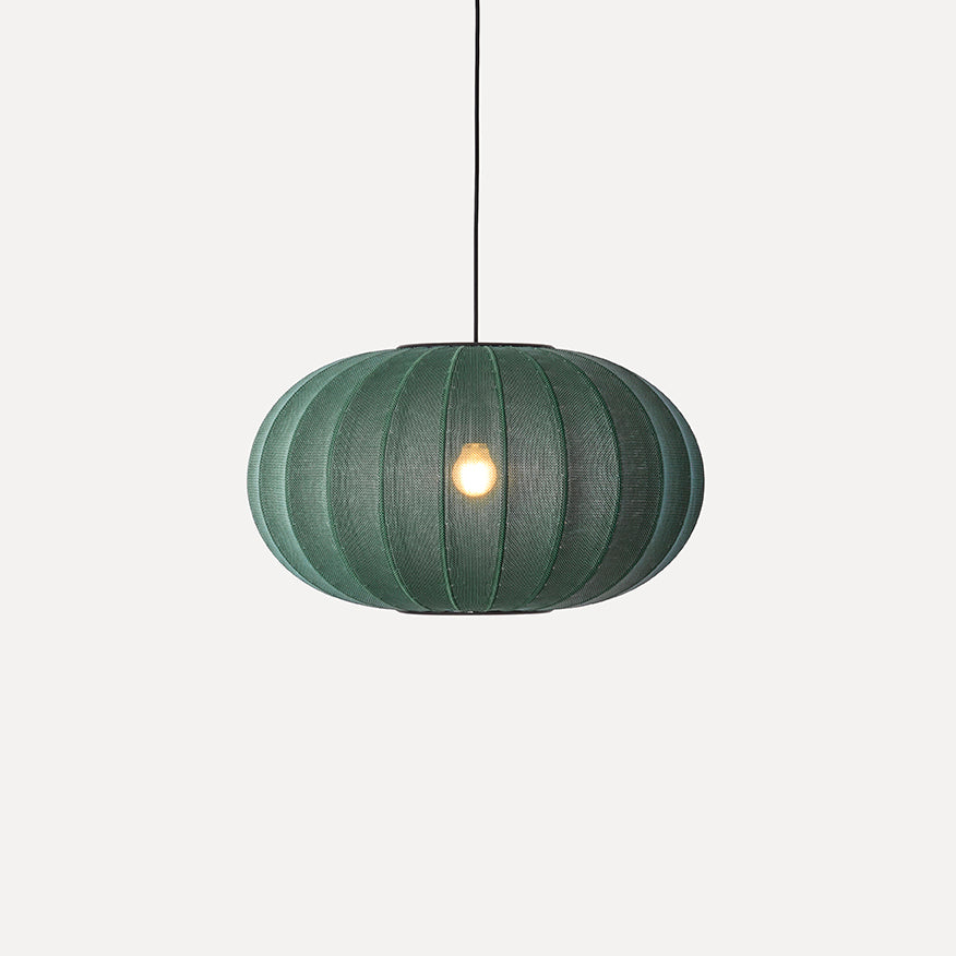 Knit-Wit 57 Oval Pendant, Tweed Green