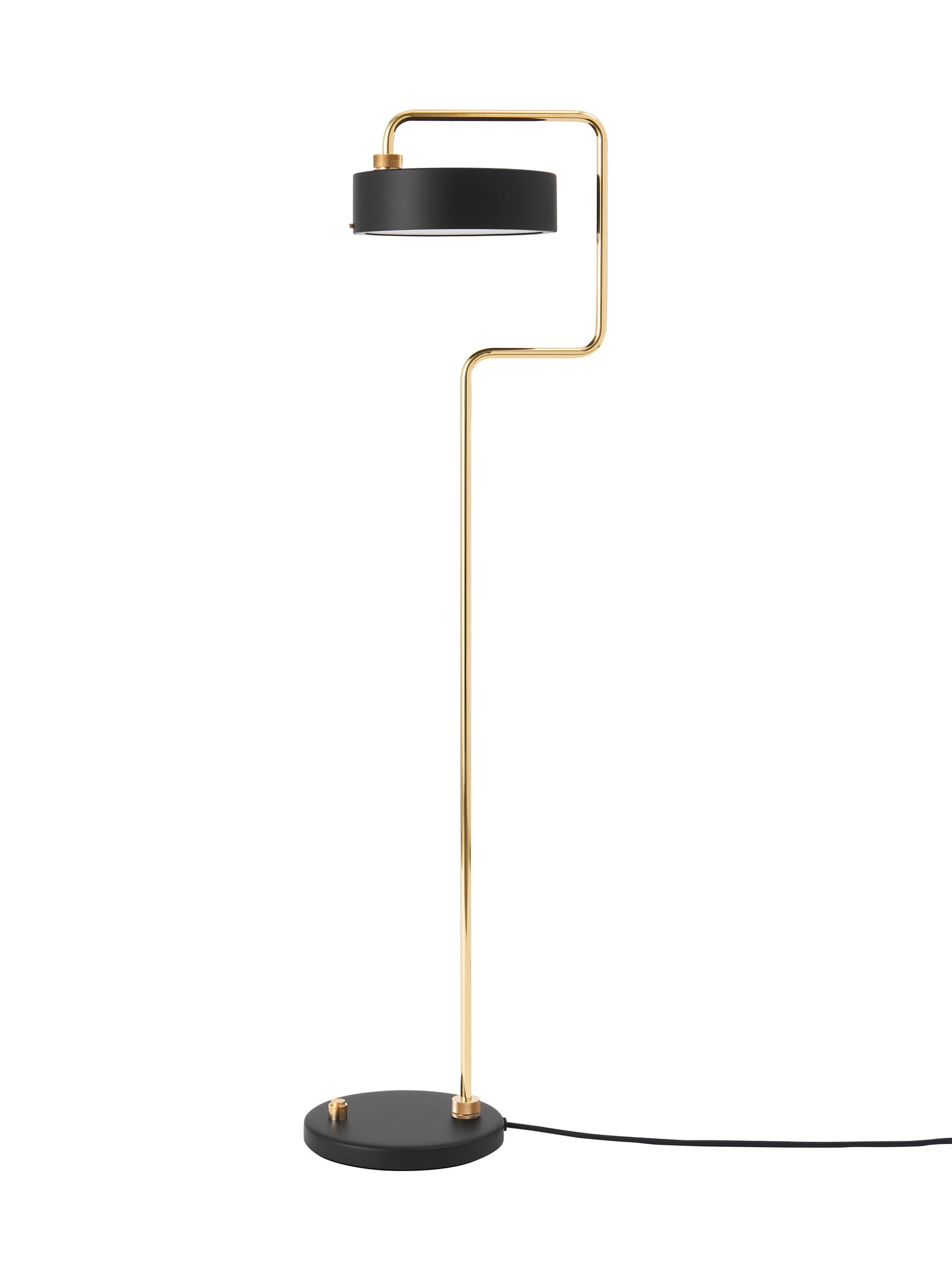 Petite Machine Floor Lamp, Deep Black