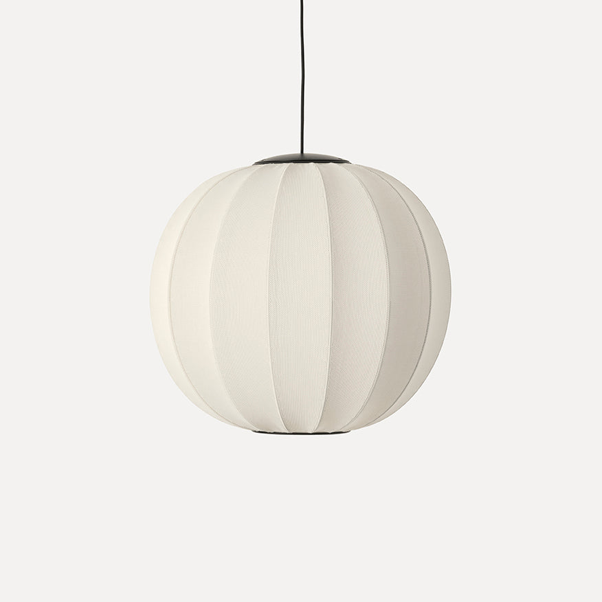 Knit-Wit 60 Round Pendant LED, Pearl White