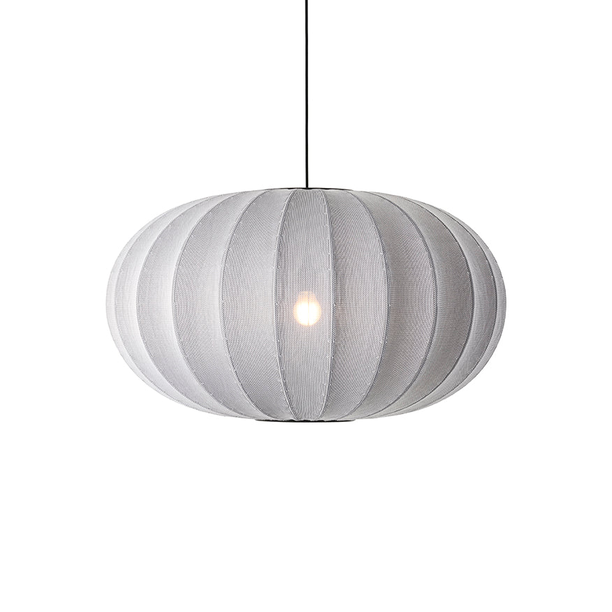 Knit-Wit 76 Oval Pendant, Silver