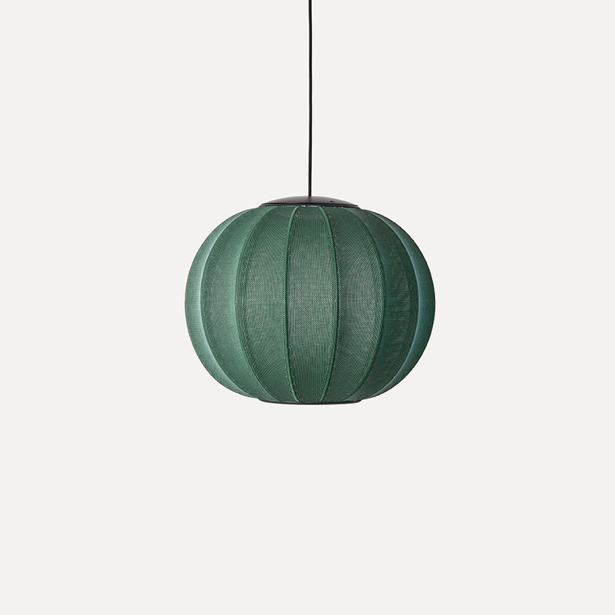 Knit-Wit 45 Round Pendant LED, Tweed Green