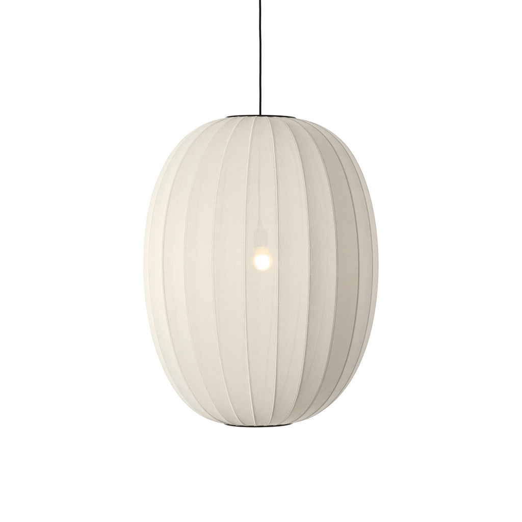 Knit-Wit 65 High Oval Pendant, Pearl White