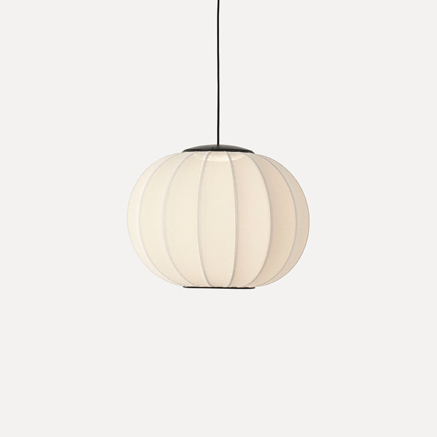 Knit-Wit 45 Round Pendant LED, Pearl White