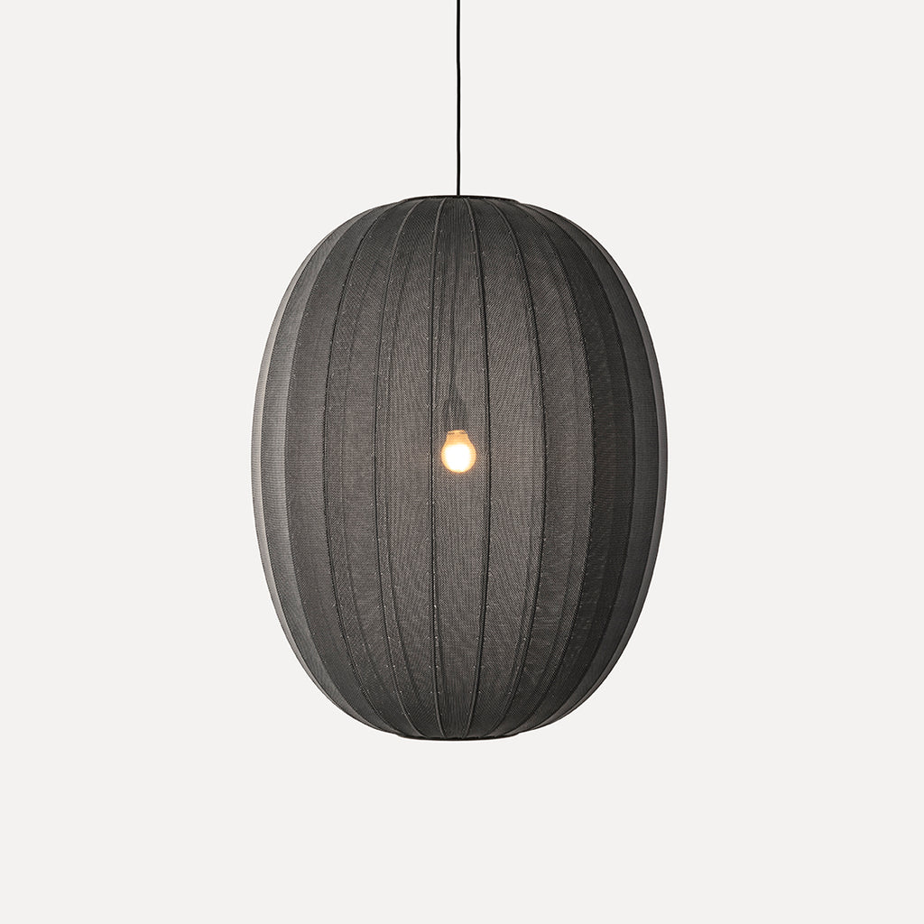 Knit-Wit 65 High Oval Pendant, Black