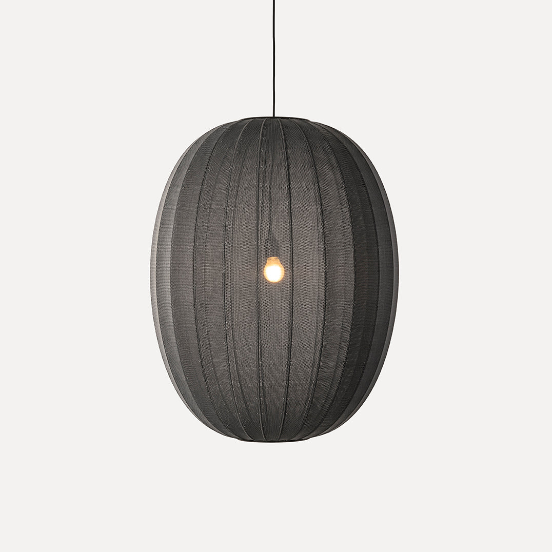 Knit-Wit 65 High Oval Pendant, Black
