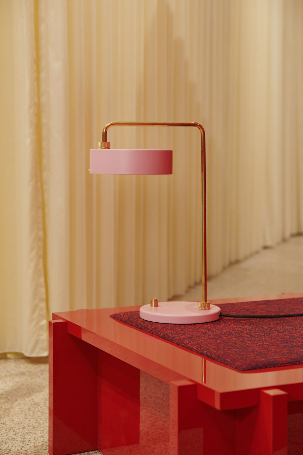 Petite Machine Table Lamp, Light Pink