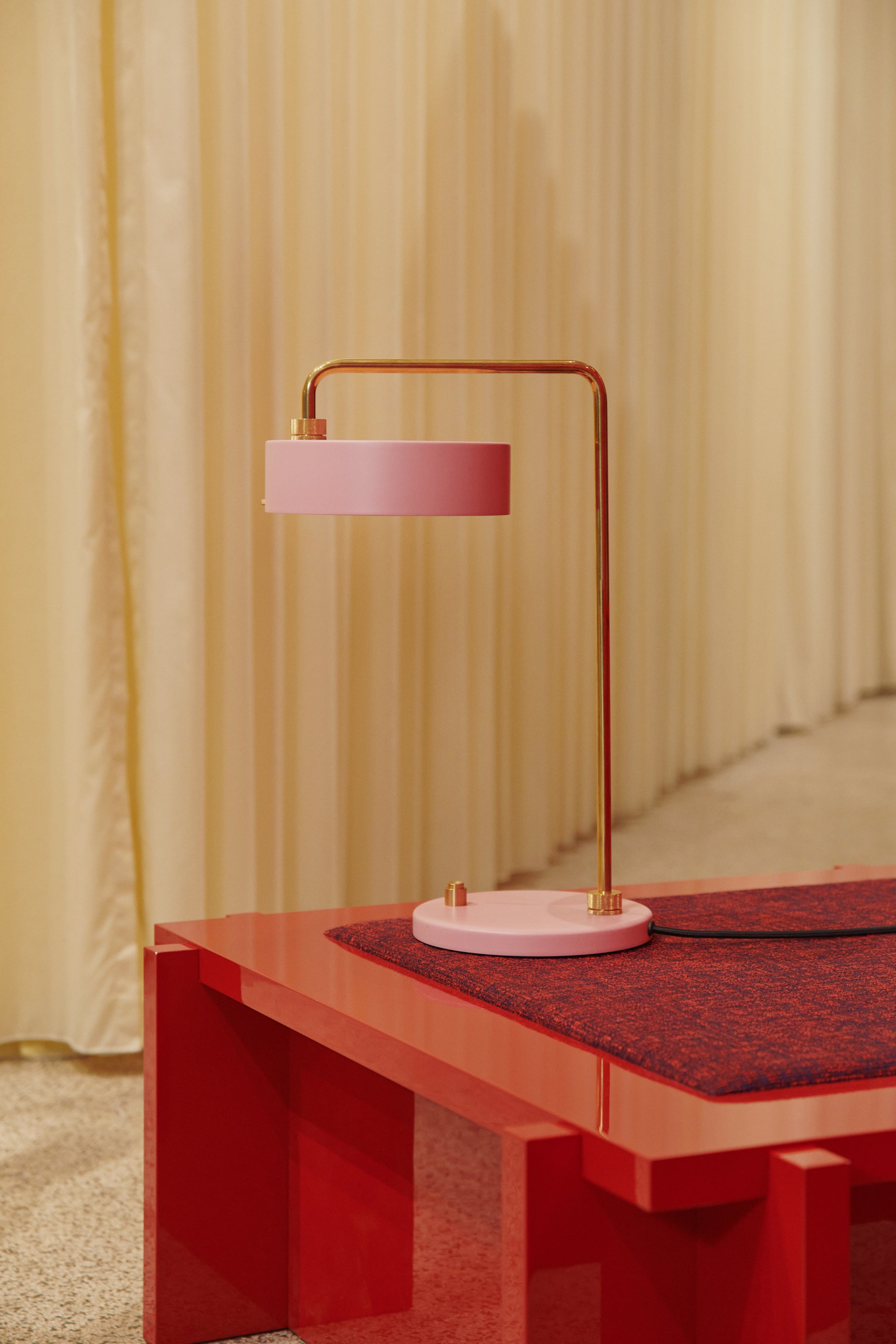 Petite Machine Table Lamp, Light Pink