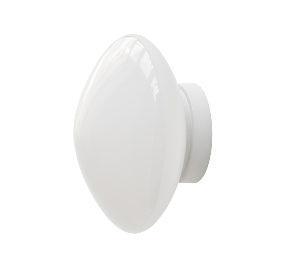 Mist AP22 Ø25 hvid base væg/loftlampe