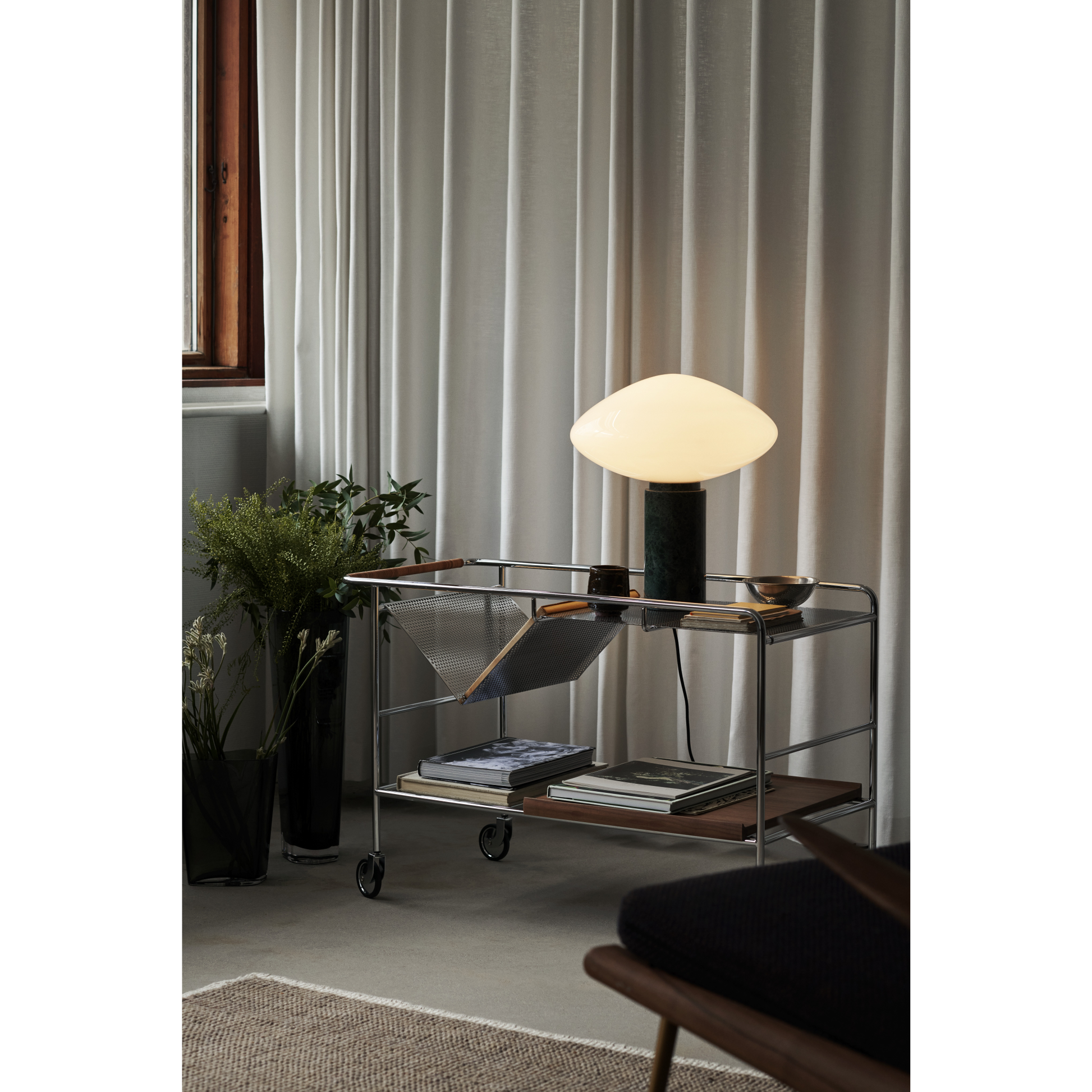 Mist AP17 glas bordlampe