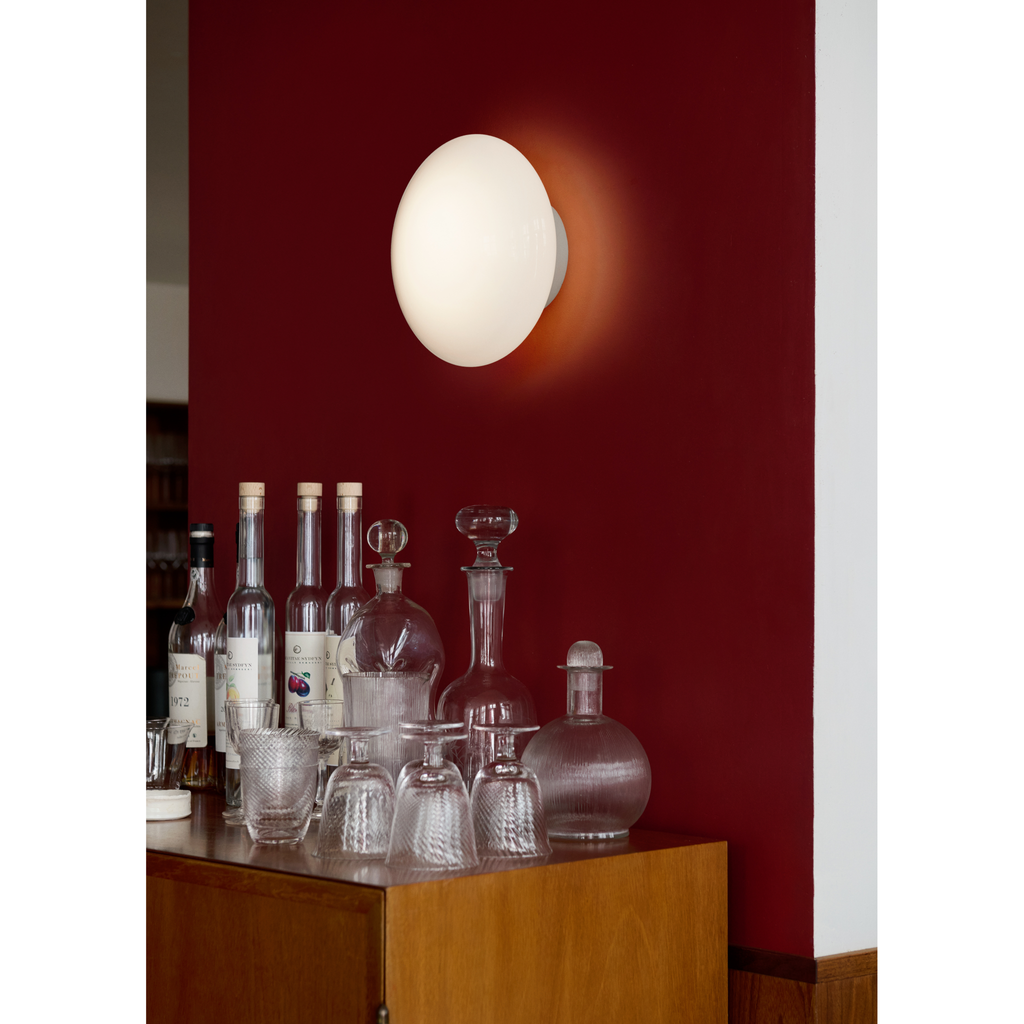 Mist AP22 Ø25 hvid base væg/loftlampe