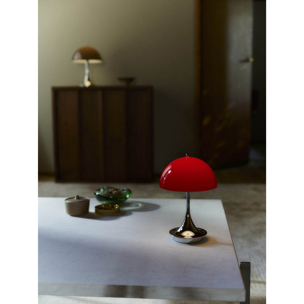 Panthella originals 160 portable opal red
