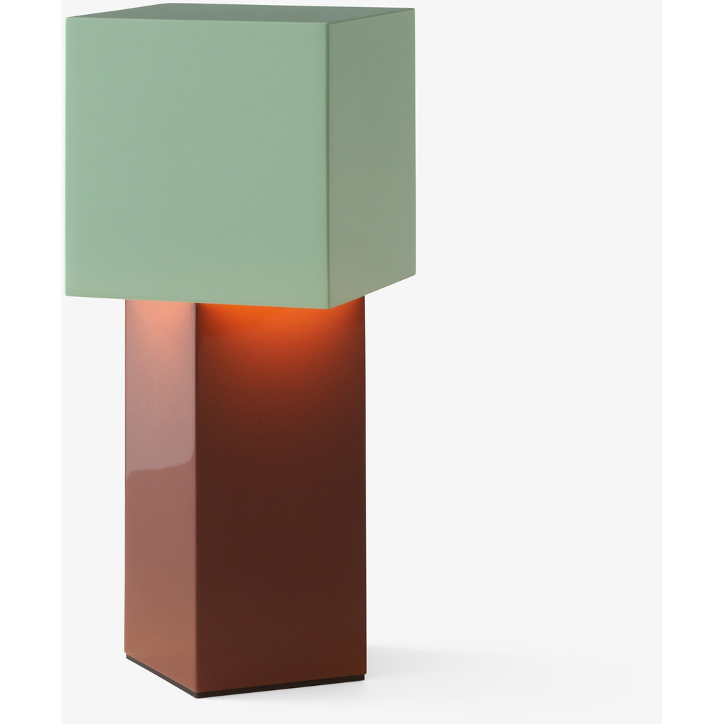 Pivot ATD7 rustrød/mint transportabel bordlampe