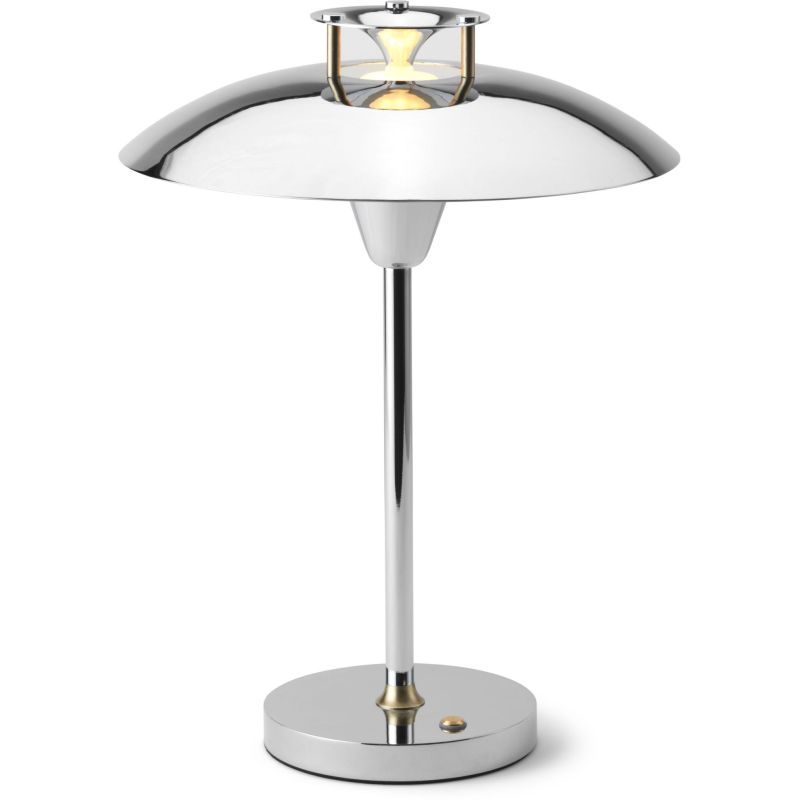 Stepp 1-2-3 krom transportabel bordlampe