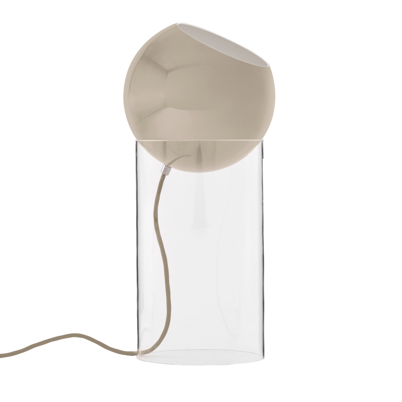 Topan VP14 base grå beige akryl guldlampe