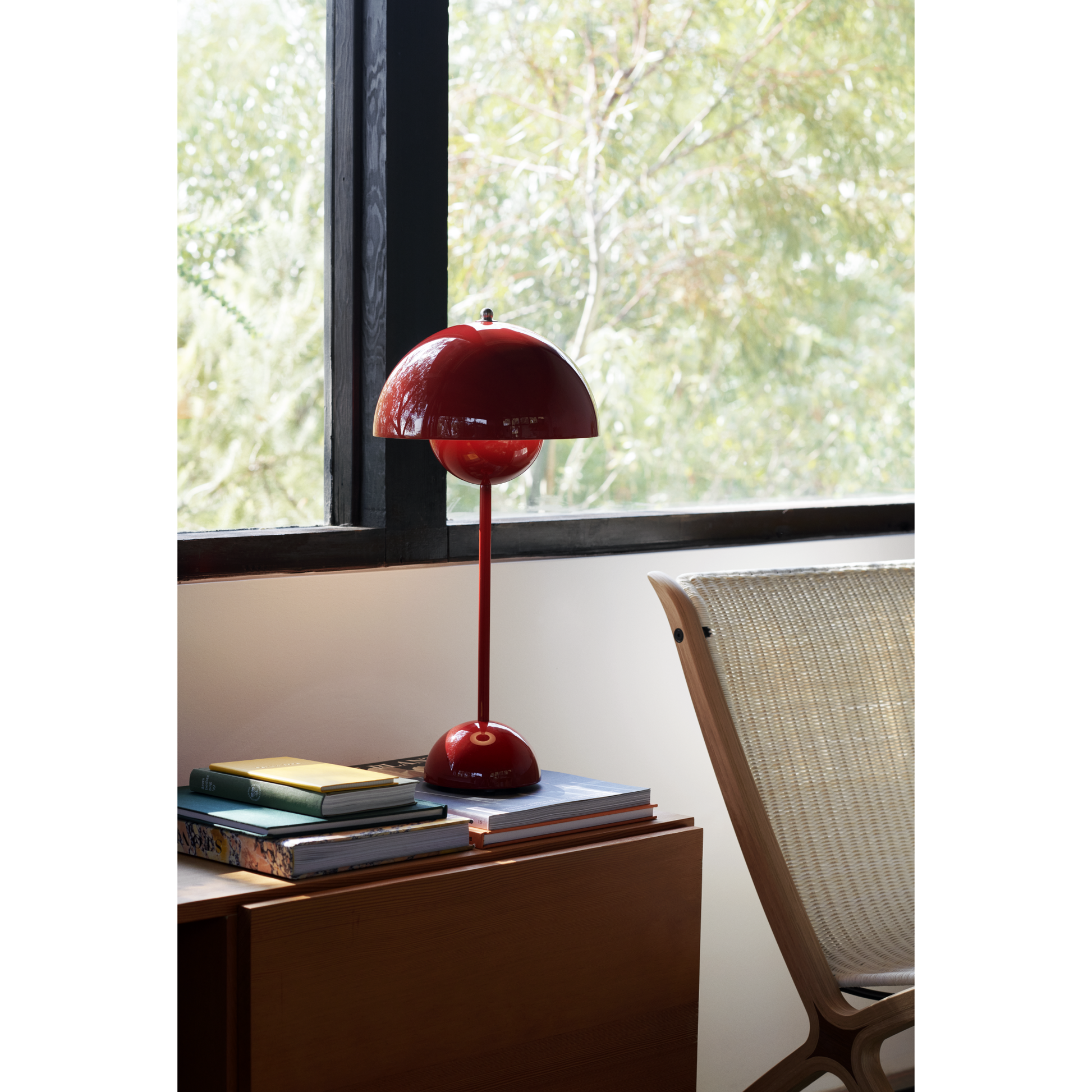 Flowerpot VP3 orange rød bordlampe