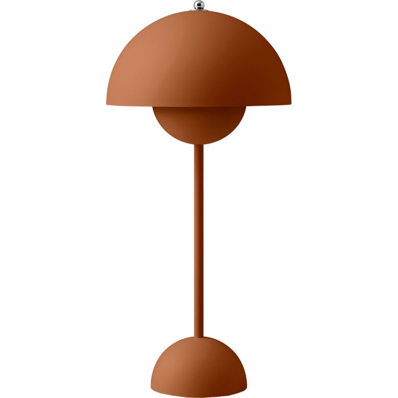 Flowerpot PV3 mat terrakotta bordlampe